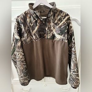 Drake Waterfowl Refuge Eqwader 1/4 Zip Pullover Size Small